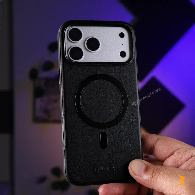 Puloka Solemn Leather Case iPhone 17 Pro Max - Three