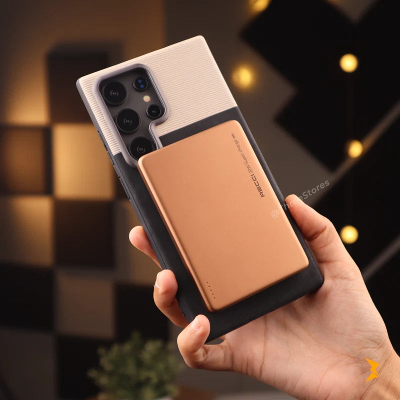 Puloka Vintage Leather Magsafe Case Samsung S22 Ultra