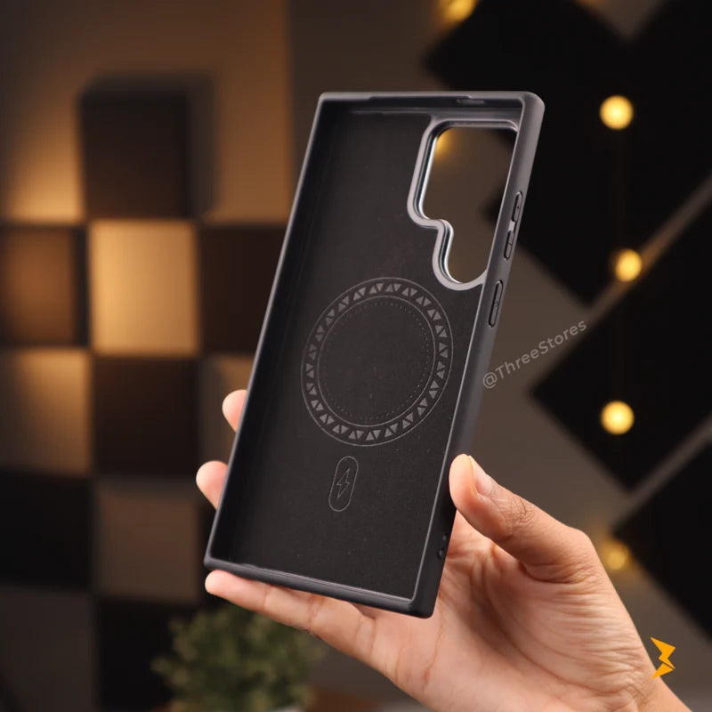 Puloka Vintage Leather Magsafe Case Samsung S25 Ultra