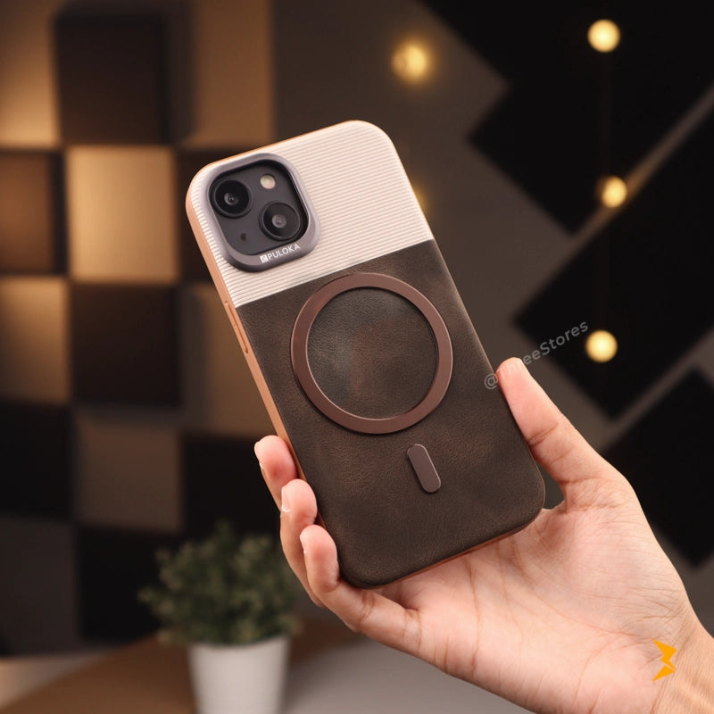 Puloka Vintage Leather Magsafe Case iPhone 13/14/15