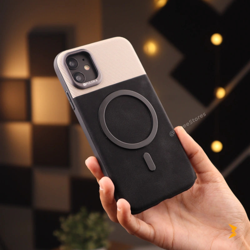 Puloka Vintage Leather Magsafe Case iPhone 12