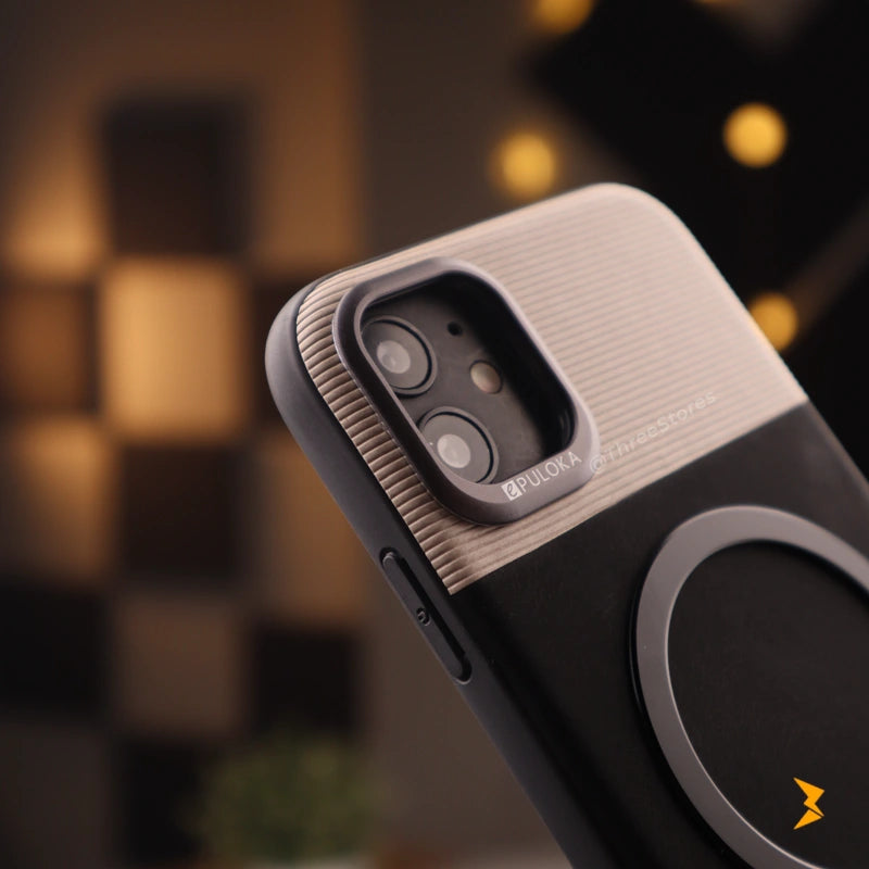 Puloka Vintage Leather Magsafe Case iPhone 12