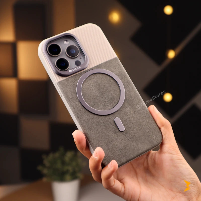 Puloka Vintage Leather Magsafe Case iPhone 13 Pro Max
