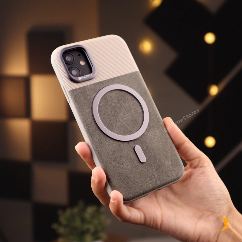 Puloka Vintage Leather Magsafe Case iPhone 12