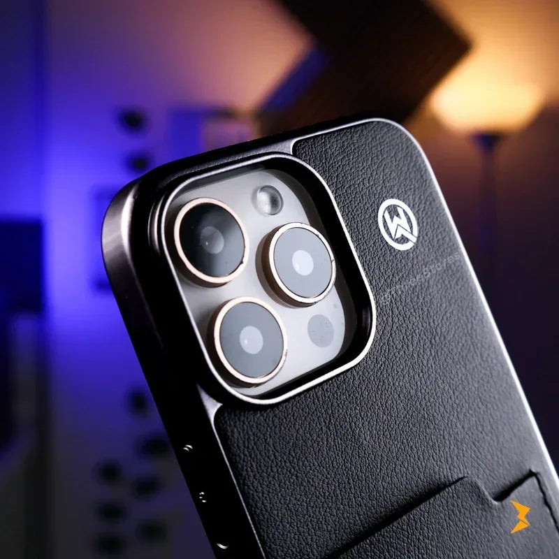 QWL Leather Wallet Case iPhone 16 Pro Max - Three