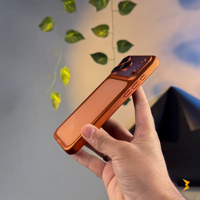 QY Glossy Transparent Camera Protective Case iPhone 17 Pro Max