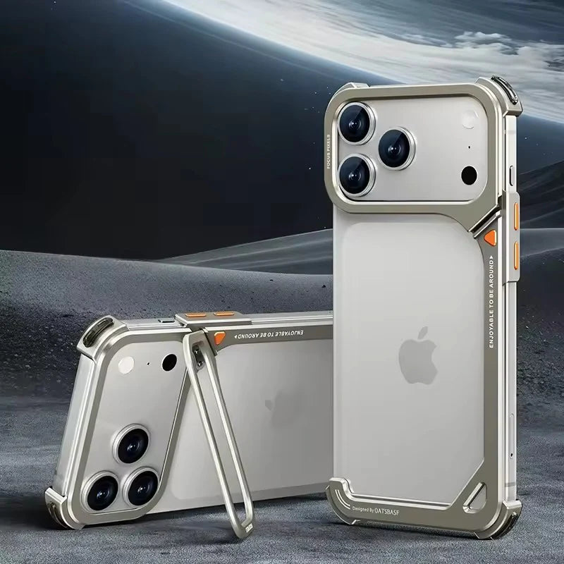 Quantyx Metal Frame Stand Case iPhone 17 Pro Max