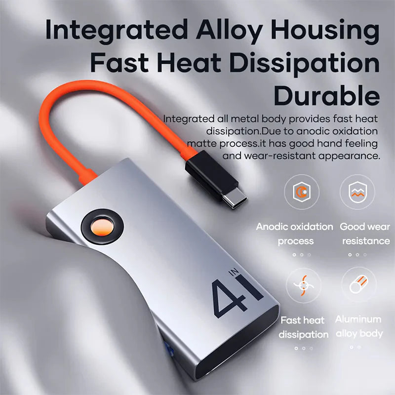 Rock 4 in 1 Type-C TO USB3.0 +Type-C TR25