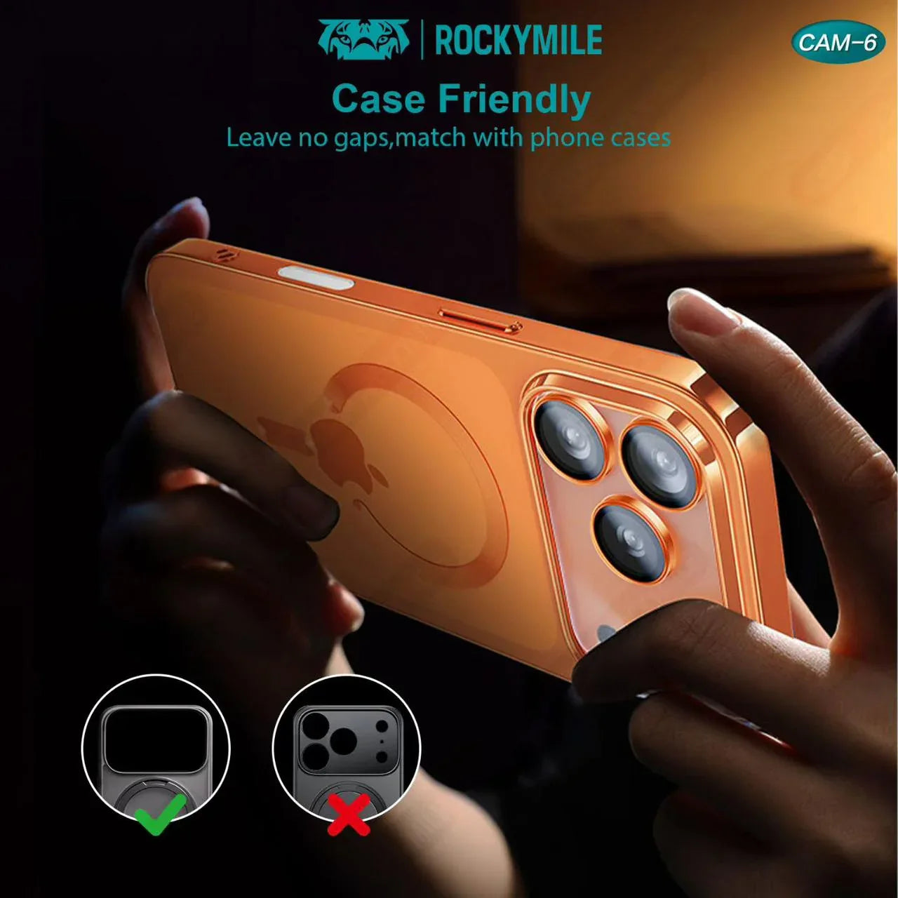 ROCKYMILE PVD Armor Camera Lens iPhone 17 Pro Max - Three