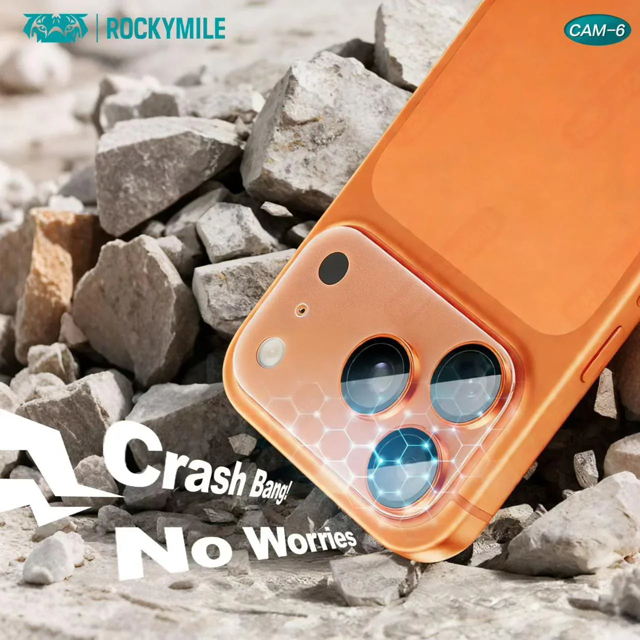 ROCKYMILE PVD Armor Camera Lens iPhone 17 Pro Max - Three
