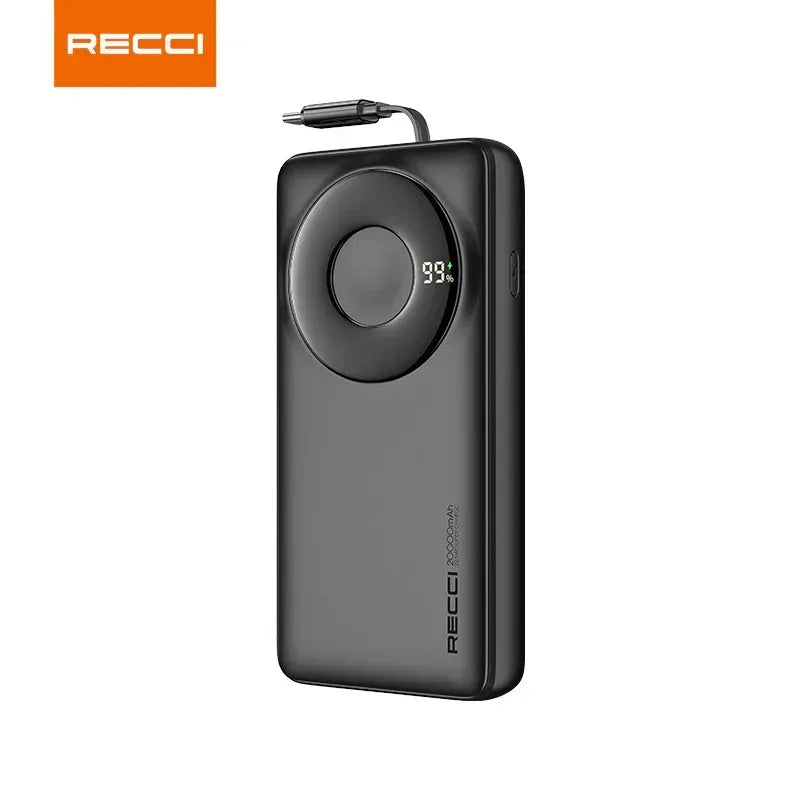 Recci 20000 mAh Power Bank With Type-C Cable 65W RPB-P72 - Three
