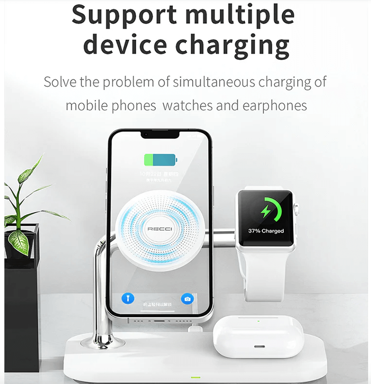 Recci 3 In 1Magnetic Wireless Charger RCW-20