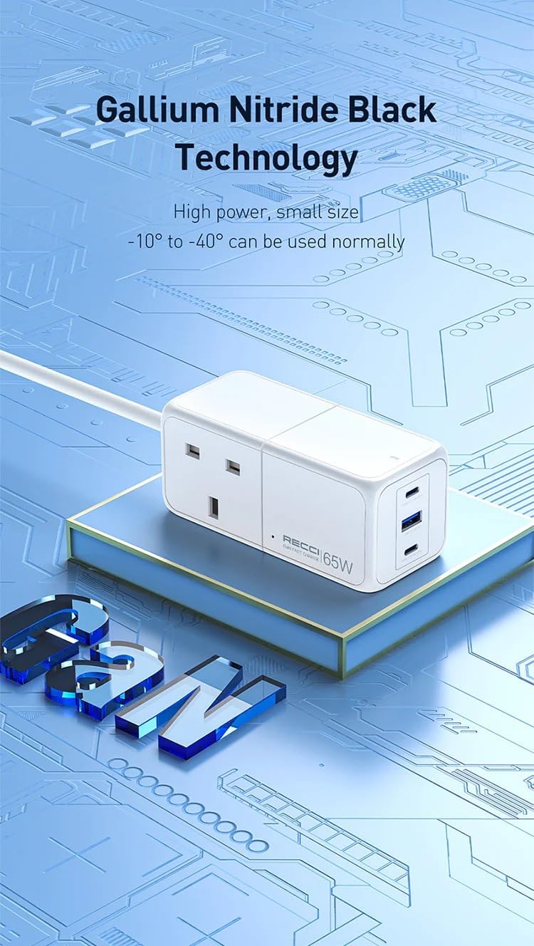 Recci 65W Gan Smart desktop Charger RC48U