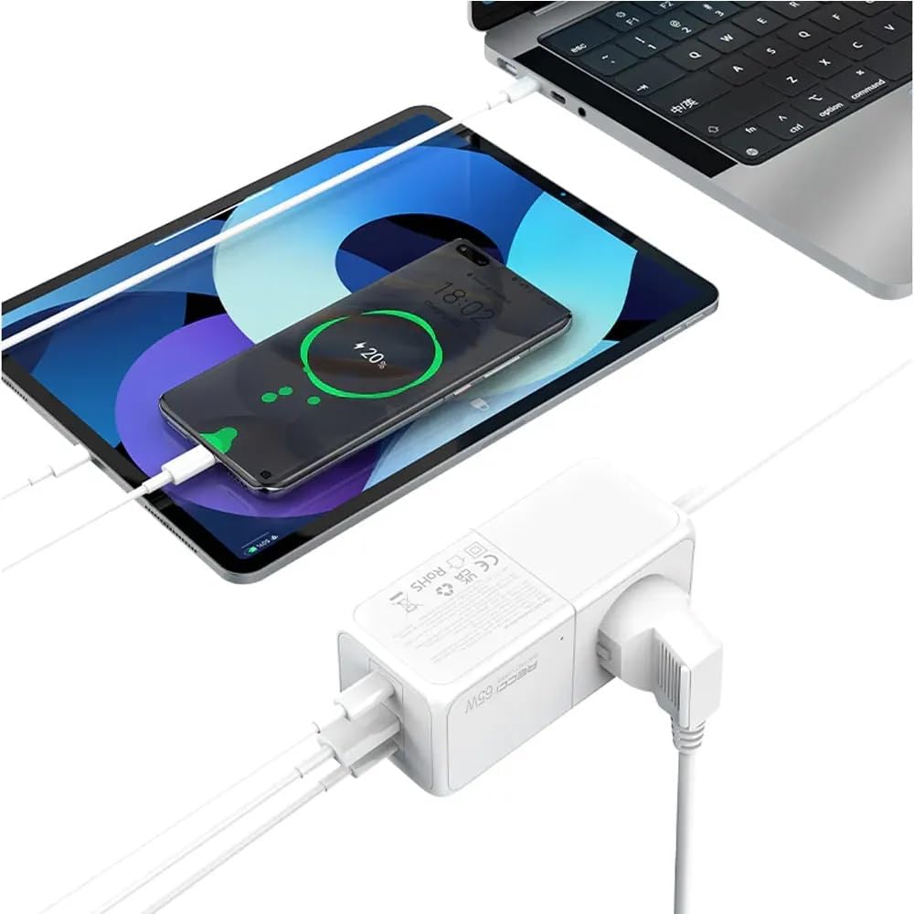 Recci 65W Gan Smart desktop Charger RC48U