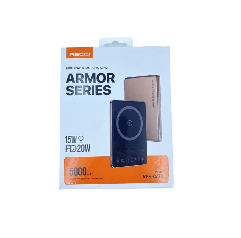 Recci ARMOR 5000mAh Wireless Power Bank RPB-W20