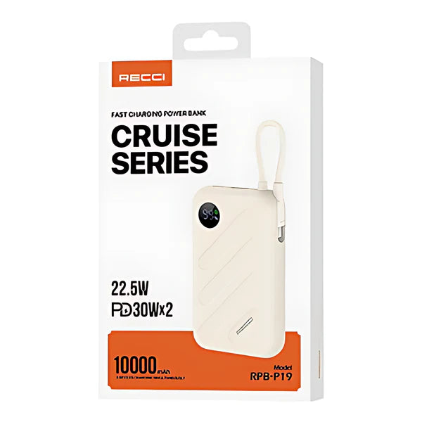 Recci Fast Charging Power Bank Cruise Series 10000mAh RPB-P19