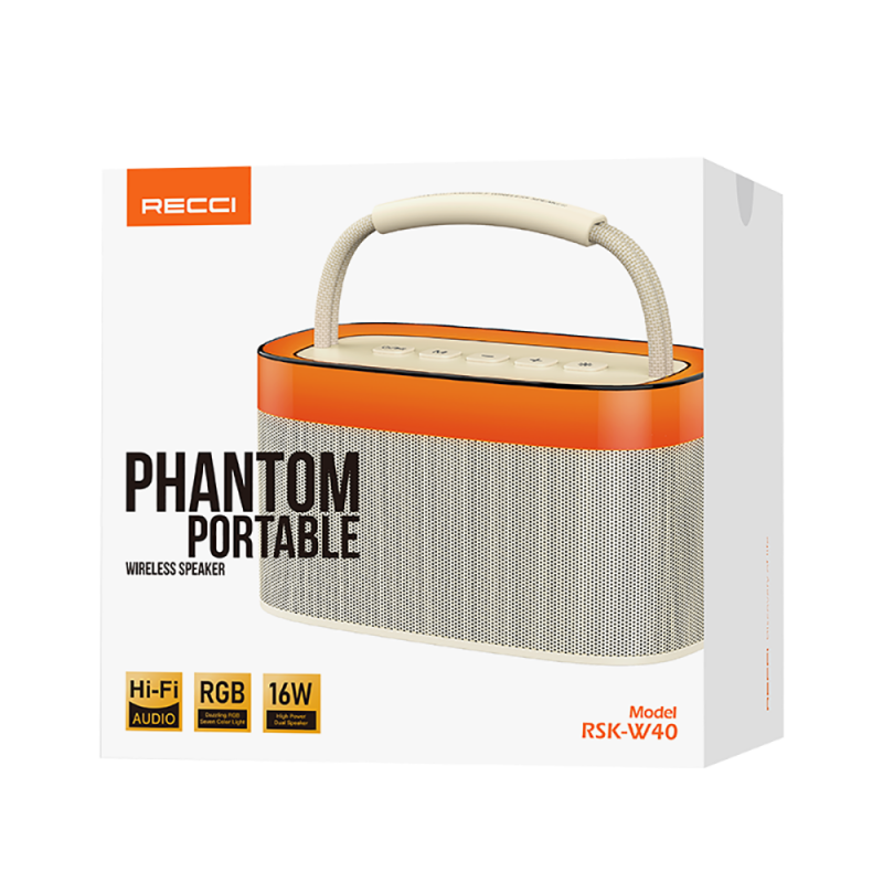 Recci Phantom Wireless RGB Speaker RSK-W40