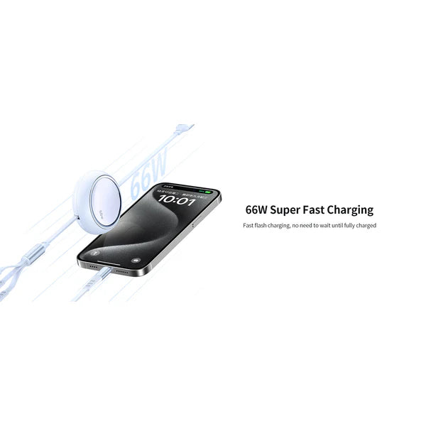 Recci Super Fast Charging 3 in 1 Telescopic Data Cable RS26T