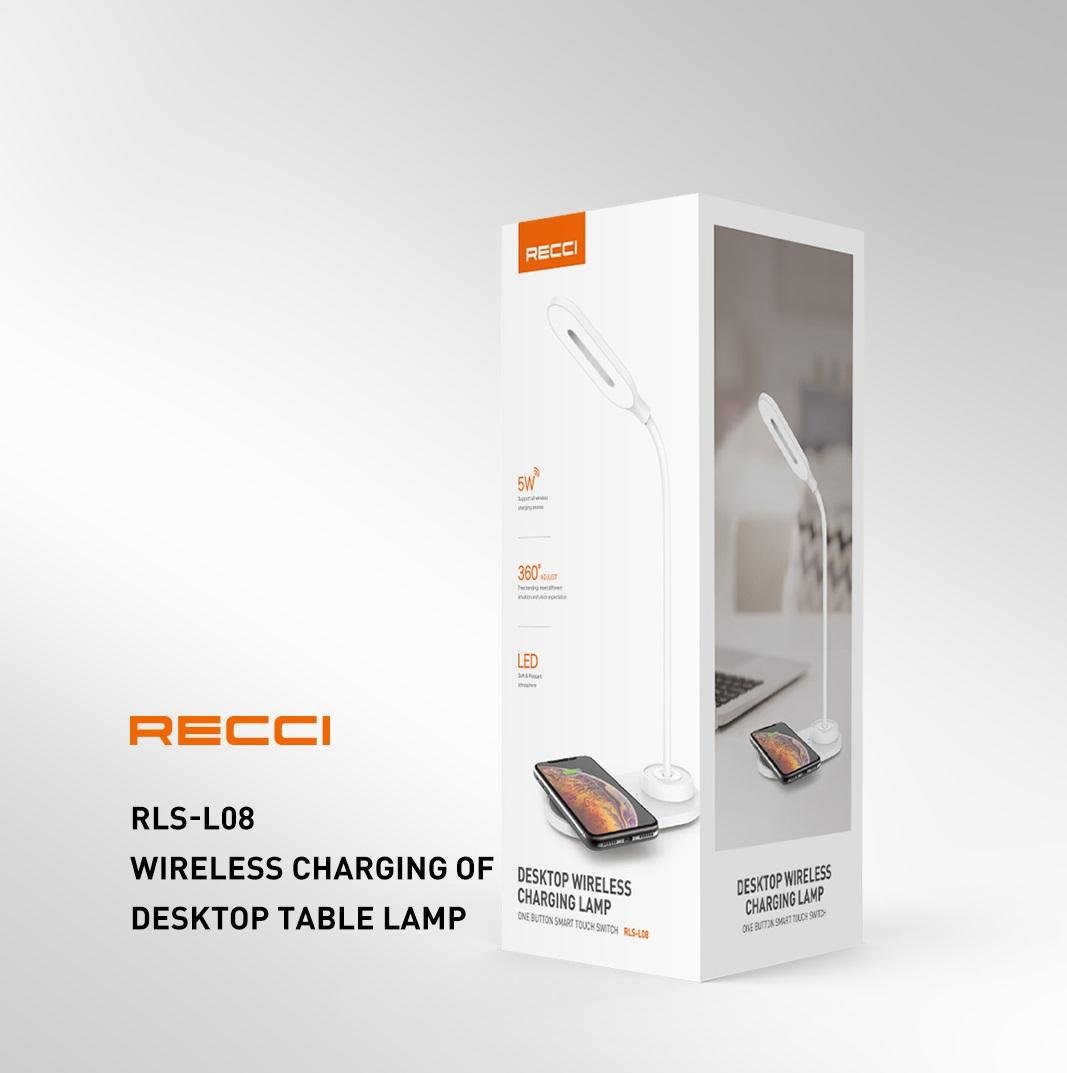 Recci Wireless Charging Desktop Lamp RLS-L08
