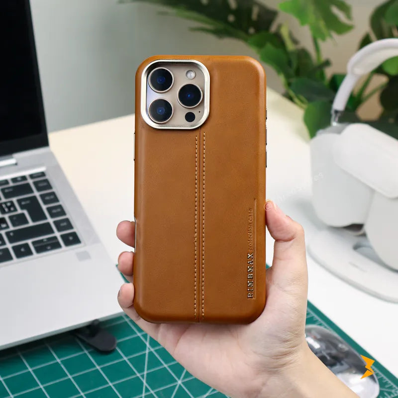 Rimbmax Classic Leather Case iPhone 16 Pro Max