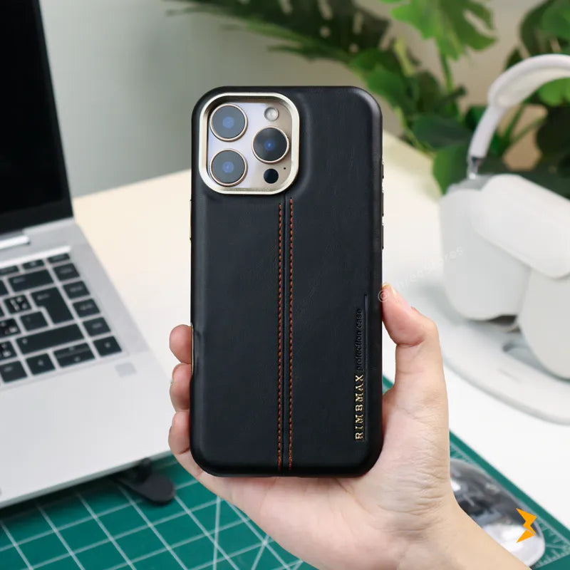 Rimbmax Classic Leather Case iPhone 16 Pro Max