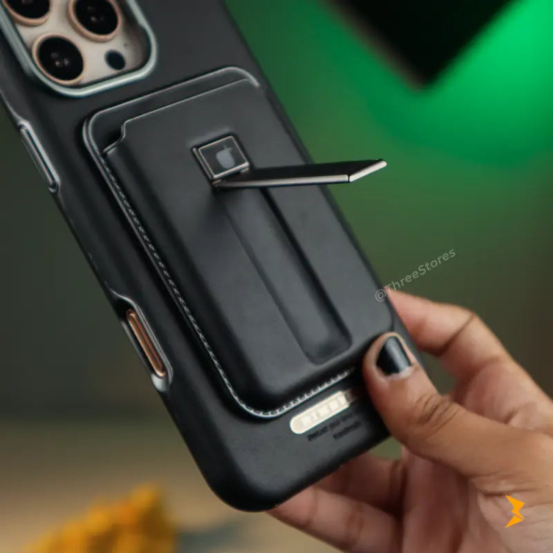 Rimbmax Magnetic Card Holder Leather Case iPhone 16 Pro Max