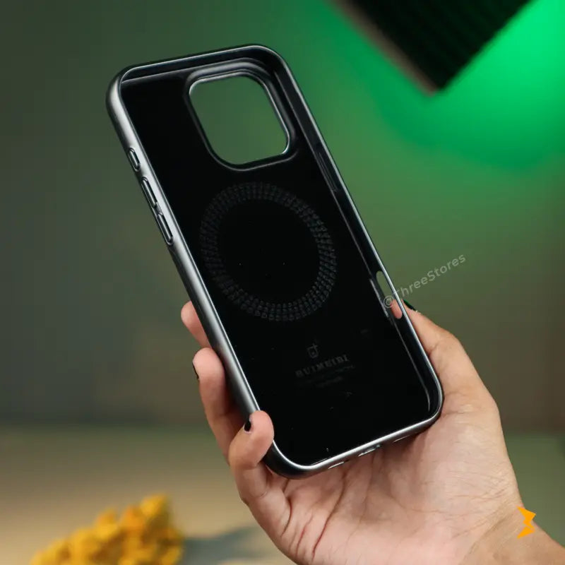 Rimbmax Magnetic Card Holder Leather Case iPhone 16 Pro Max