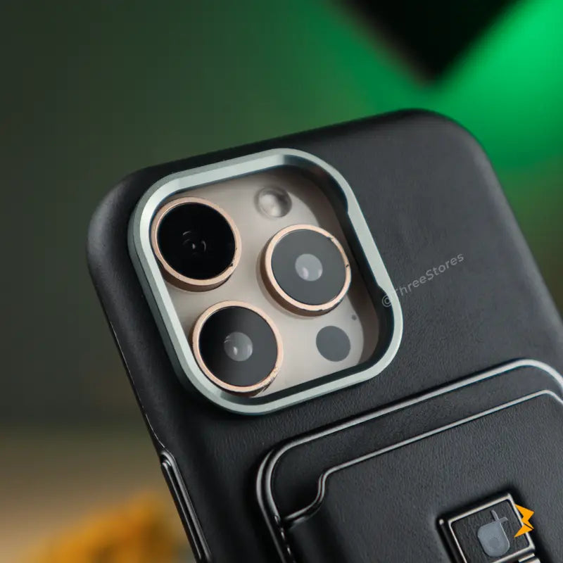 Rimbmax Magnetic Card Holder Leather Case iPhone 16 Pro Max