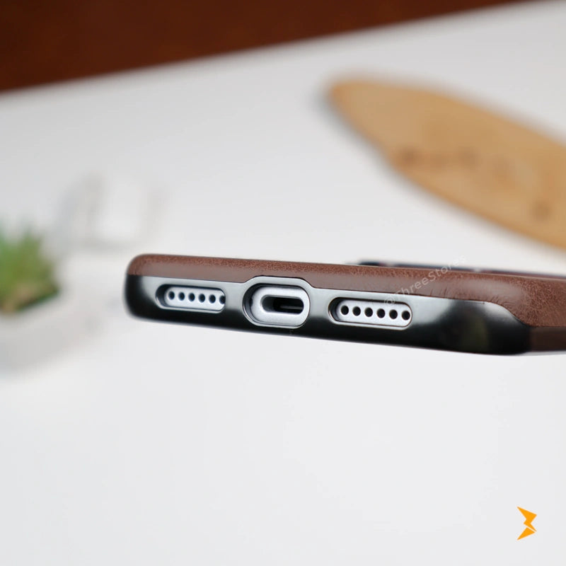 Ruime Leather Magsafe Stand Case iPhone 17 Pro Max