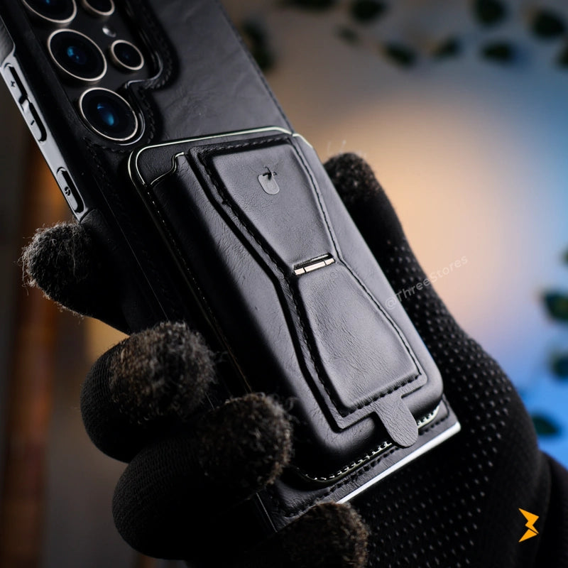 Rimbmax Vogue Magnetic Card Holder Leather Case Samsung S25 Ultra - Three