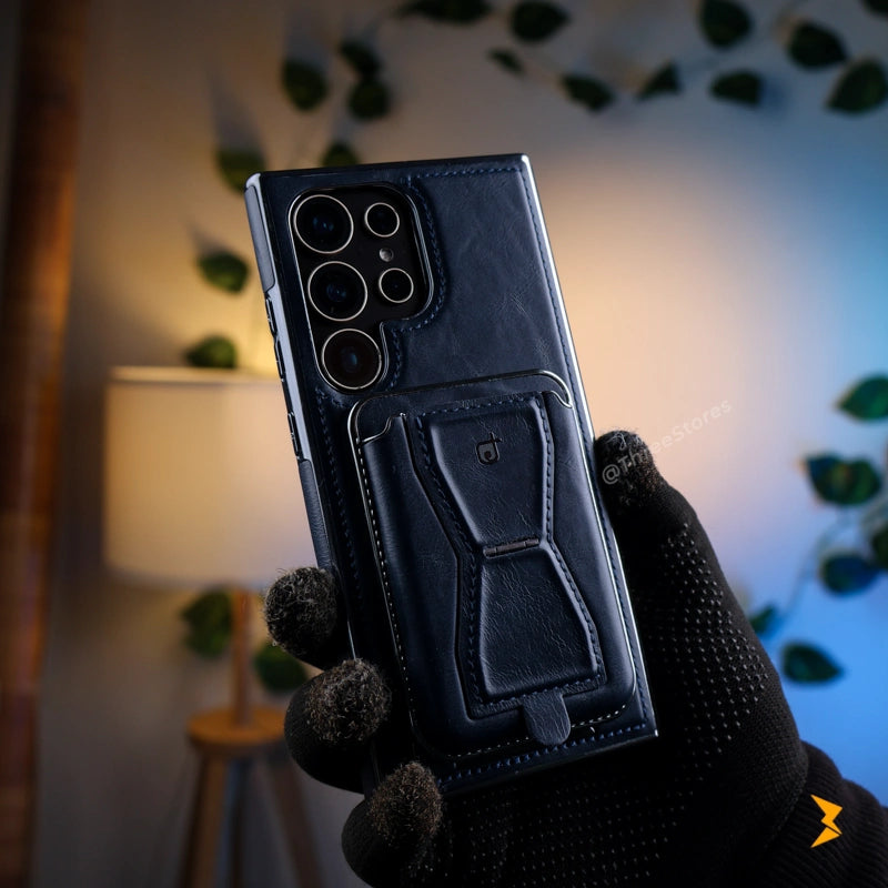 Rimbmax Vogue Magnetic Card Holder Leather Case Samsung S25 Ultra - Three