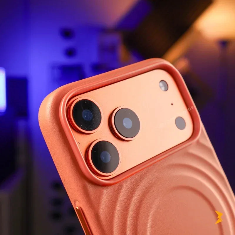 Ripple Leather Magsafe Case iPhone 17 Pro Max - Three