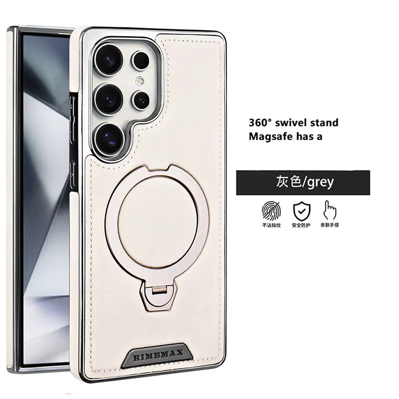 Royal Leather MagSafe Stand Case Samsung S25 Ultra