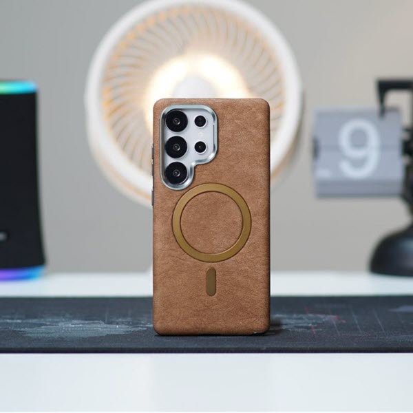 Ruimeibi Carga Leather Magsafe Case Samsung S25 Ultra