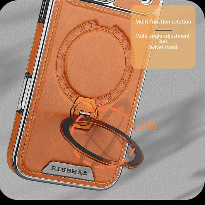 Royal Leather MagSafe Stand Case iPhone 17 Pro Max