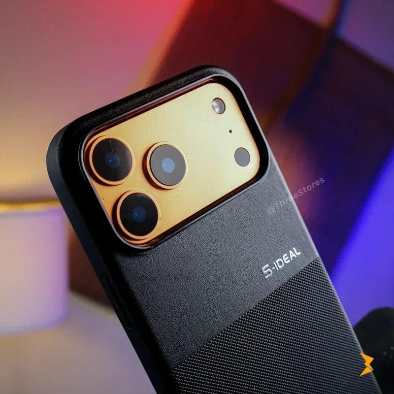 S-Ideal Leather Case iPhone 17 Pro Max - Three