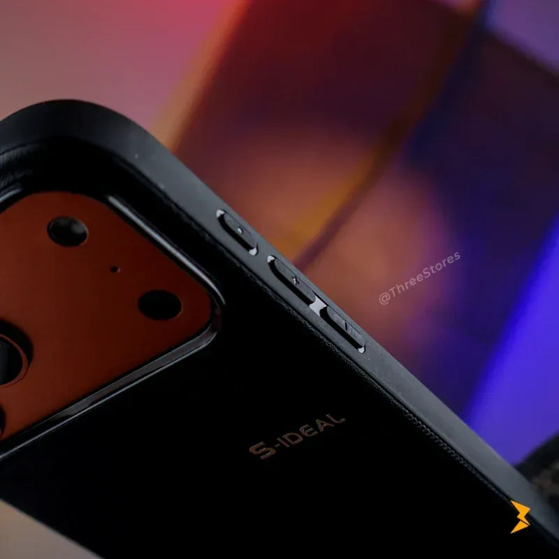 S-Ideal Leather Case iPhone 17 Pro Max - Three
