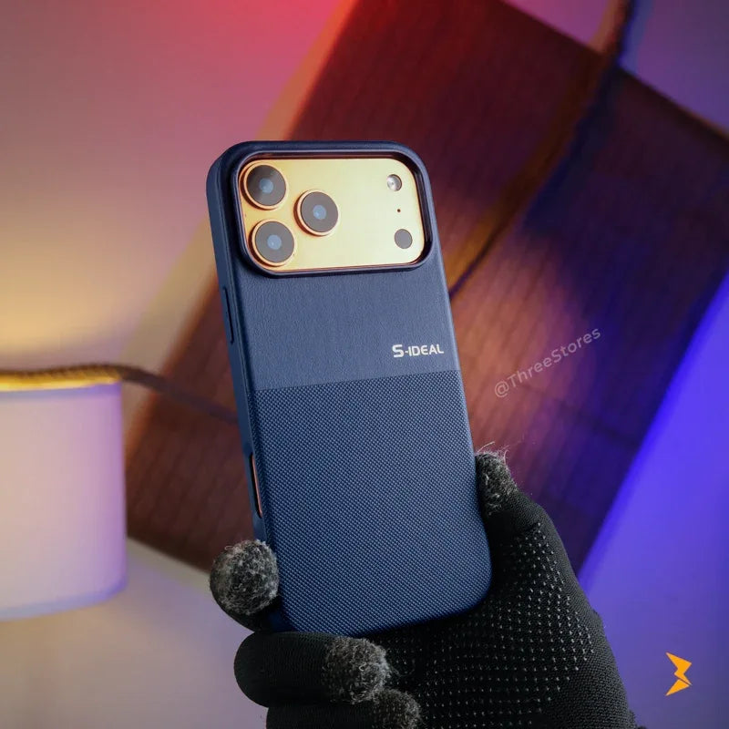 S-Ideal Leather Case iPhone 17 Pro Max - Three