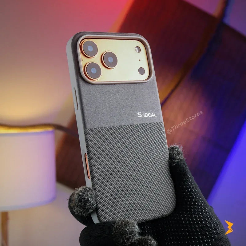 S-Ideal Leather Case iPhone 17 Pro Max - Three