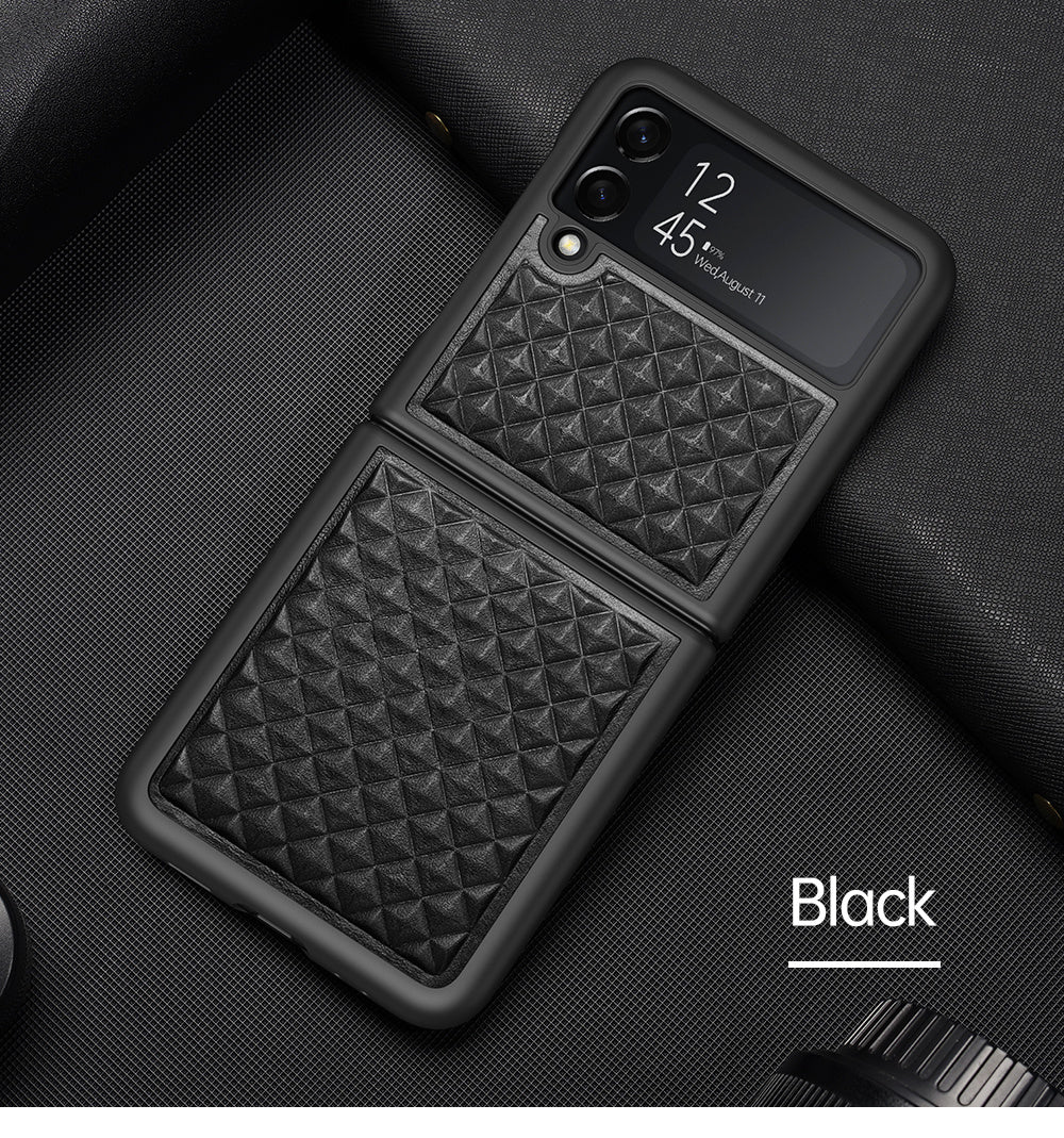 Dux Venice Series Leather Case for Samsung Z Flip 3