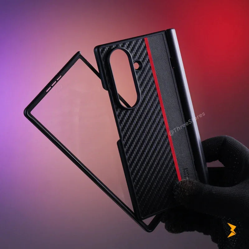 Santa Carbon Case Samsung Z Fold 7 - Three