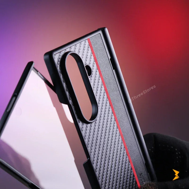Santa Carbon Case Samsung Z Fold 7 - Three