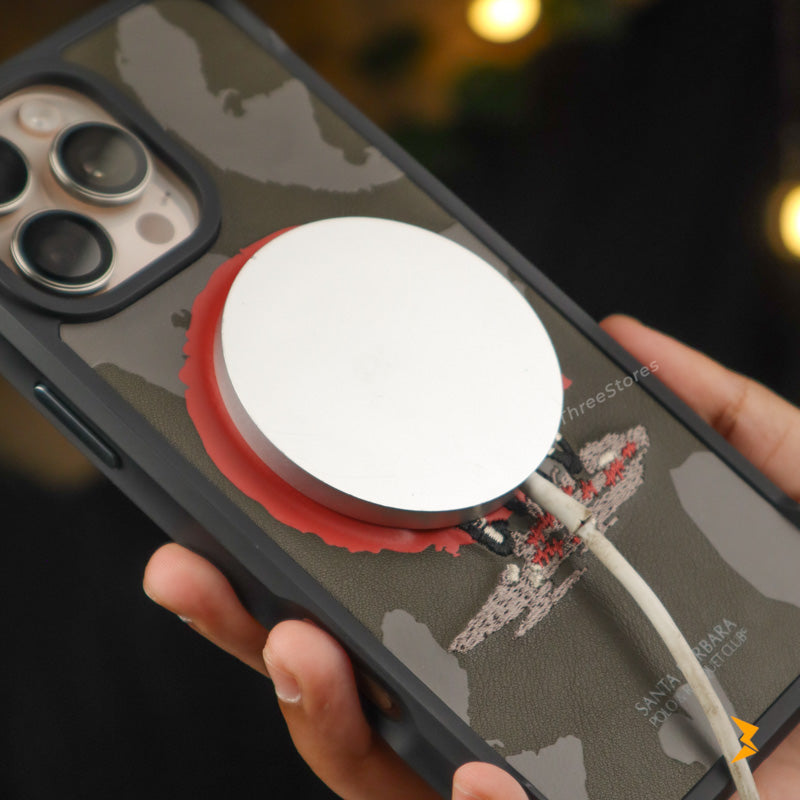 Santa Racquet Leather Magsafe Case iPhone 16 Pro Max