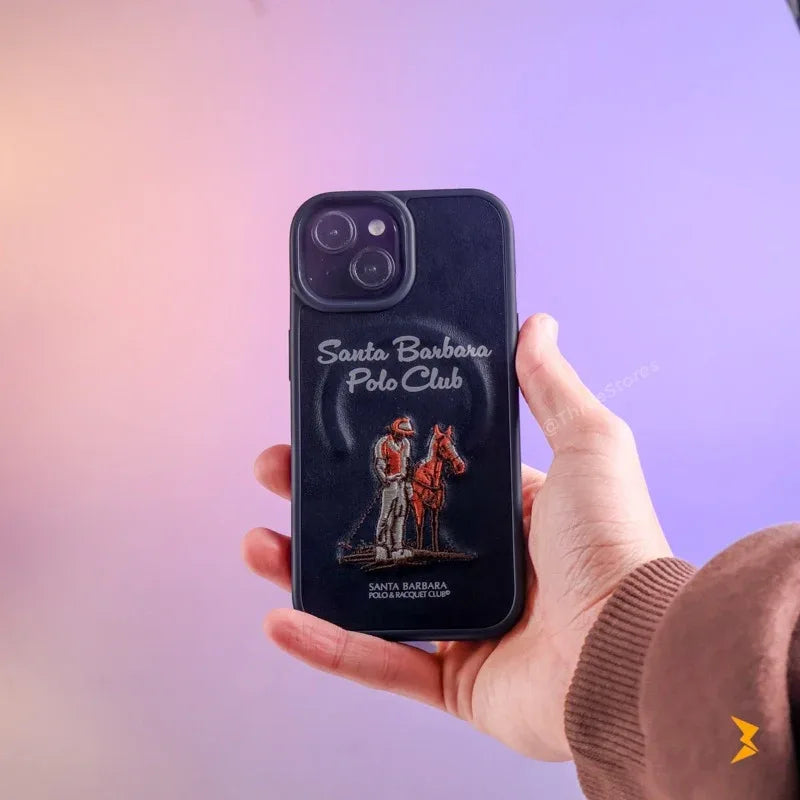 Santa Rawhide Leather Case iPhone 13/14/15 - Three