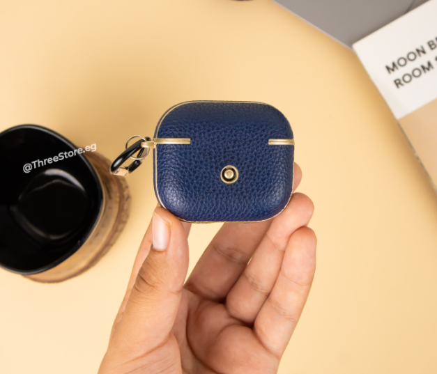 Metallic Leather Case For Airpods 3