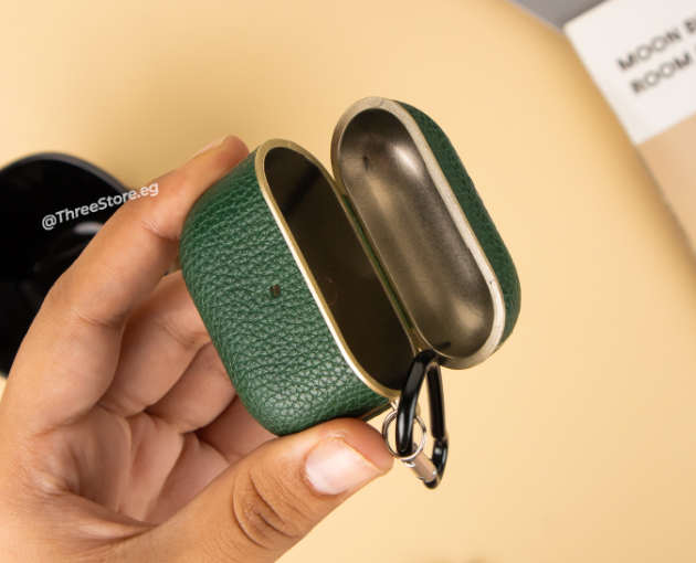 Metallic Leather Case For Airpods 3