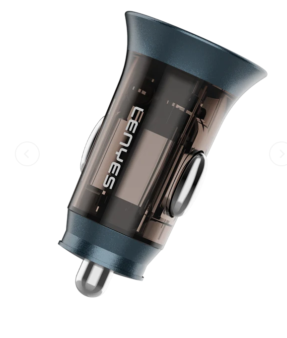 Lenyes 20W Type-C USB Dual-Port Mini Car Charger CA707