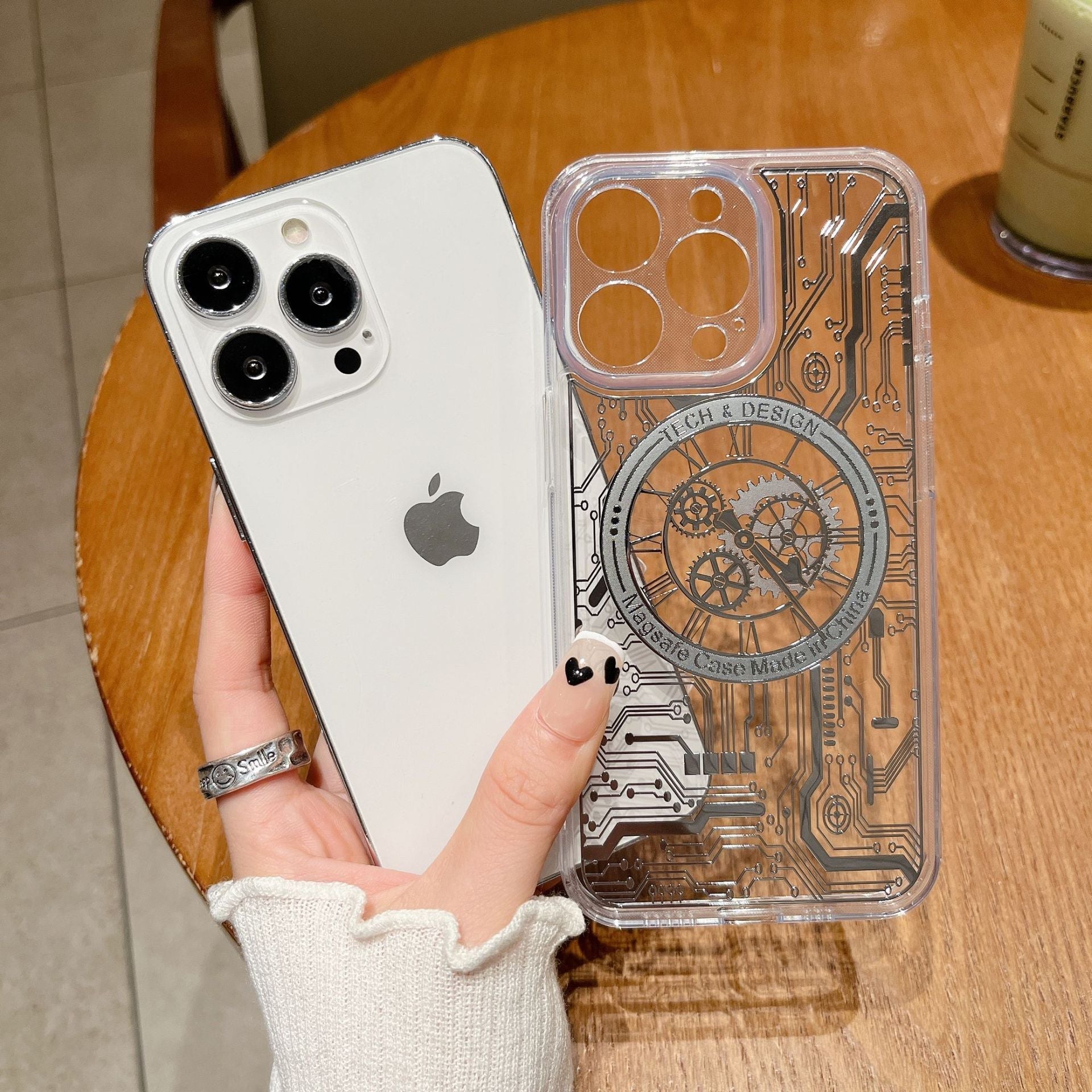 Transparent Mechanical Watch Case iPhone 13 Pro