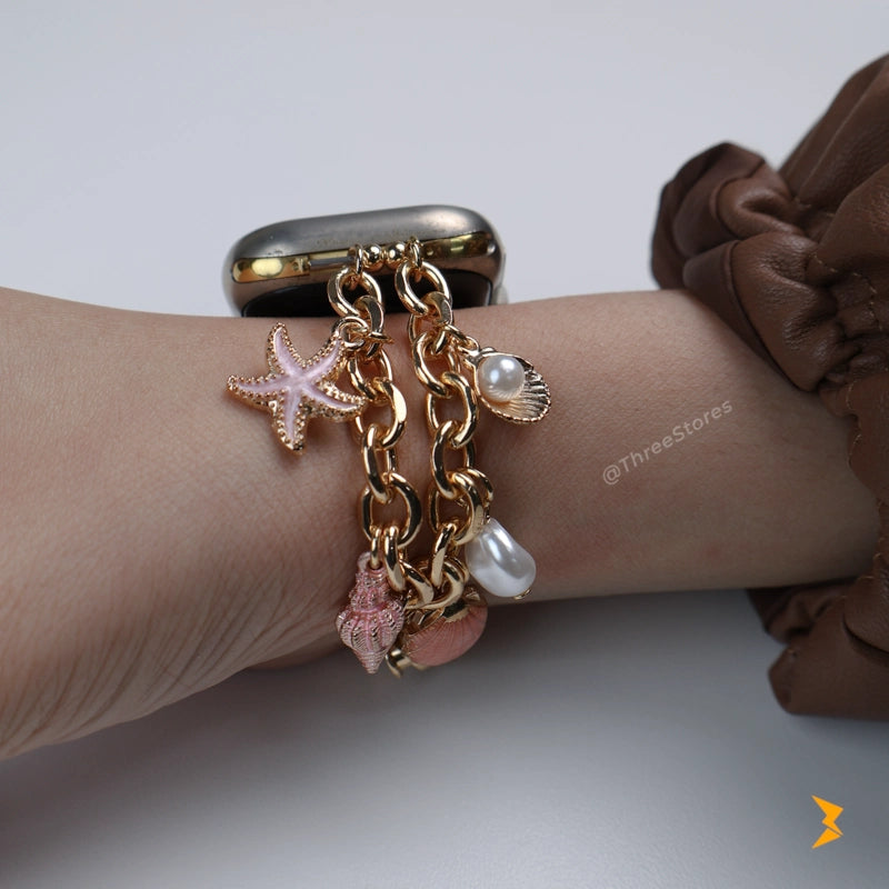 Sea shells Metal Watch Band For Apple Watch