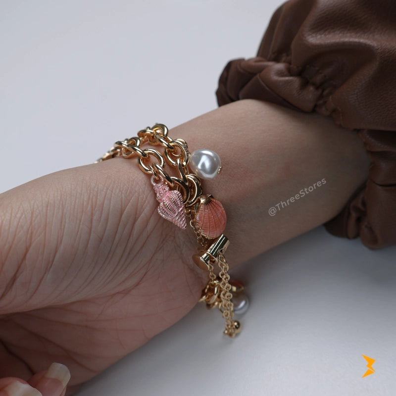 Sea shells Metal Watch Band For Apple Watch